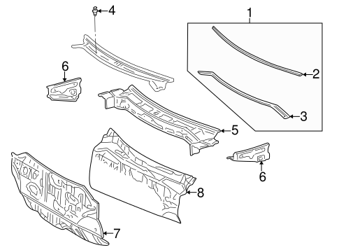 BODY/COWL for 1997 Toyota RAV4 #1