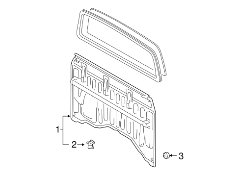 BODY/BACK PANEL for 2000 Toyota Tacoma #1