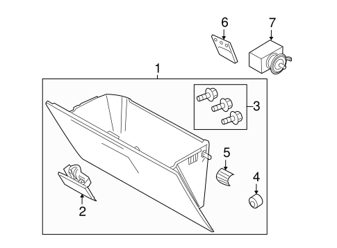 Body/Glove Box for 2008 Ford F-350 Super Duty #1