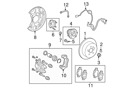 BRAKES/BRAKE COMPONENTS for 2015 Toyota Sienna #2