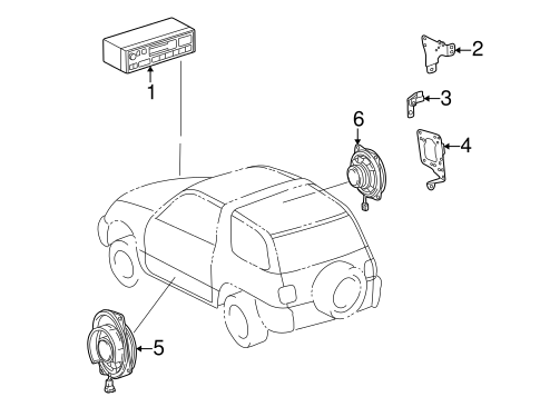 BODY/SOUND SYSTEM for 1997 Toyota RAV4 #1