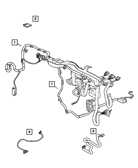 Wiring-Instrument Panel for 2005 Dodge Neon #0
