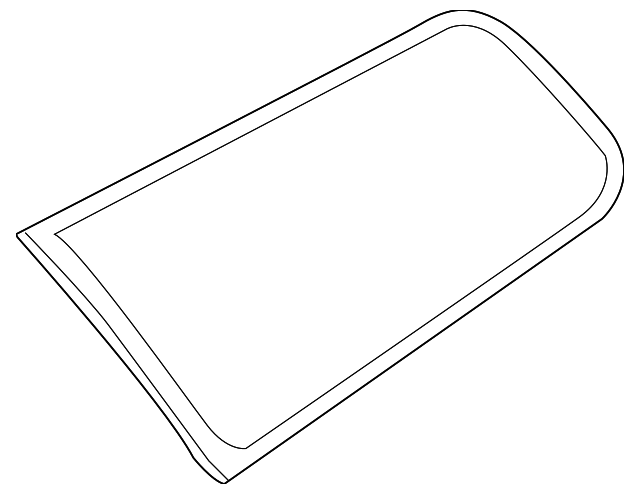 8650443 Деталь QTR GLASS, RIGHT
