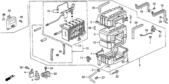 A/C Cooling Unit (SI) for 1991 Honda Prelude #0