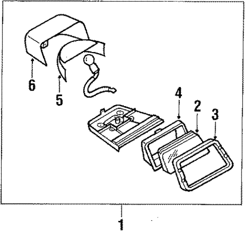 High Mount Lamps for 1988 Subaru RX #1