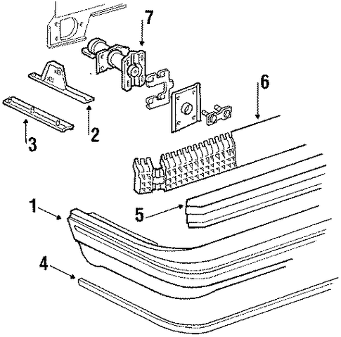 Bonneville BUMPER & COMPONENTS - REAR