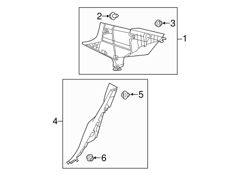 BODY/INTERIOR TRIM - QUARTER PANELS for 2015 Toyota Corolla #1