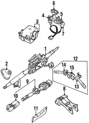 Discovery STEERING COLUMN ASSEMBLY