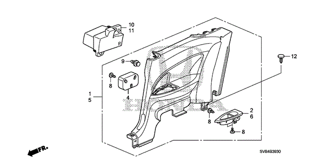INTERIOR / BUMPER/SIDE LINING for 2010 Honda CIVIC COUPE #1