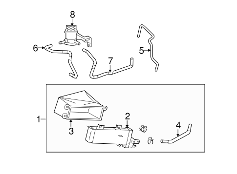 COOLING SYSTEM/TRANS OIL COOLER for 2006 Toyota Highlander #1