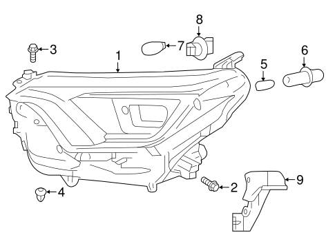 ELECTRICAL/BULBS - CHASSIS for 2016 Toyota RAV4 #6