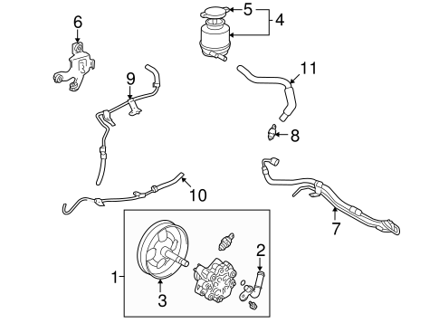 STEERING/PUMP & HOSES for 2004 Toyota Solara #1