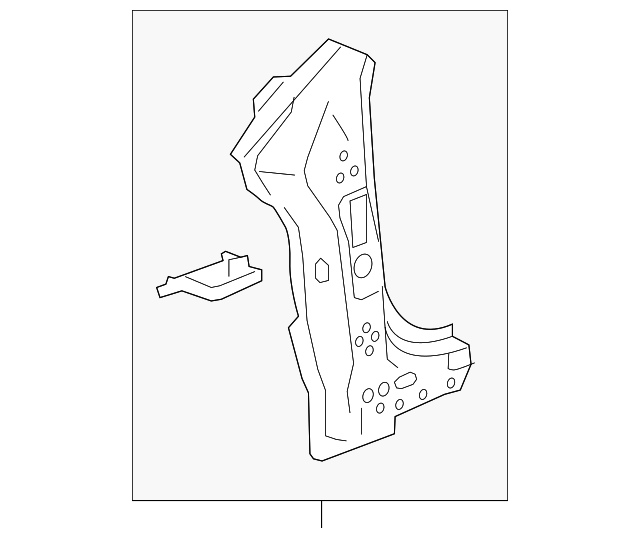 22962613 Деталь HINGE PLR REINF, LEFT
