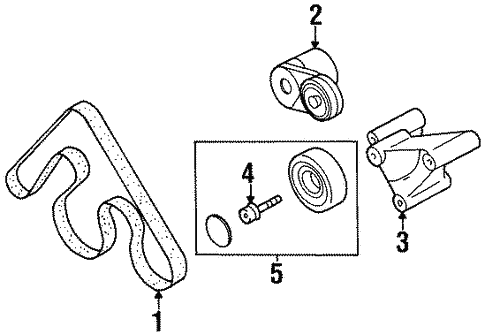 Belts & Pulleys for 1994 Audi Cabriolet #0