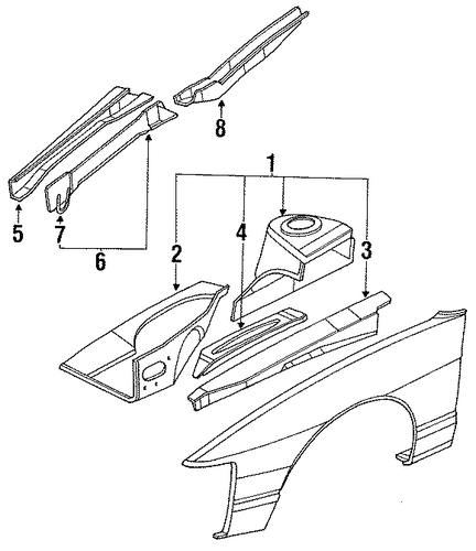 Lower Rail - Nissan (75110-53F31) Lower Rail - Nissan (75110-53F31)