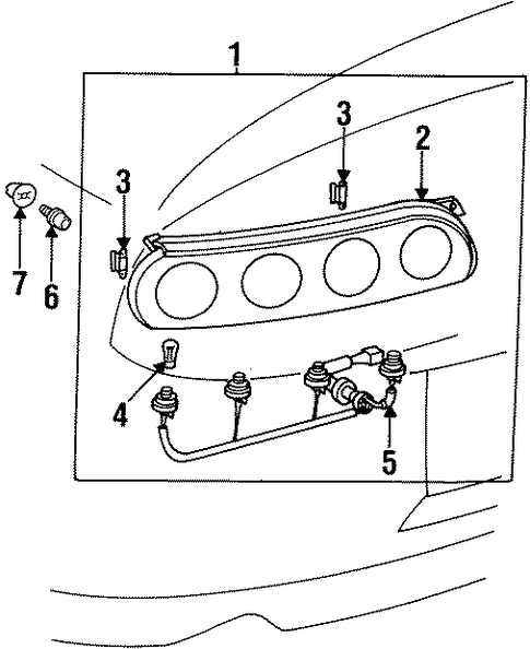 ELECTRICAL/BULBS - CHASSIS for 1996 Toyota Supra #3