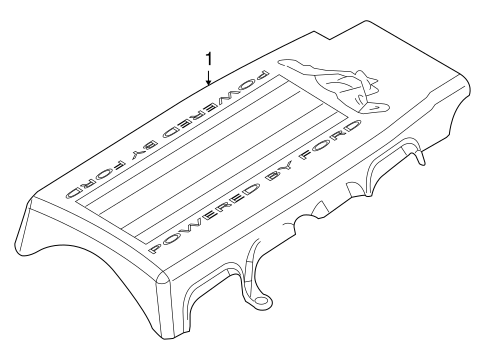 Engine/Engine Appearance Cover for 2007 Ford Mustang #1
