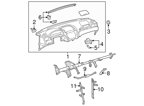 BODY/INSTRUMENT PANEL for 2008 Toyota Solara #1