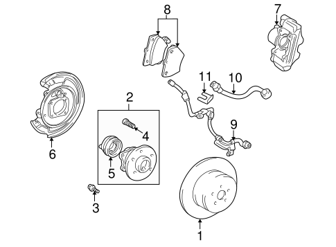 BRAKES/ANTI-LOCK BRAKES for 2001 Toyota Celica #1