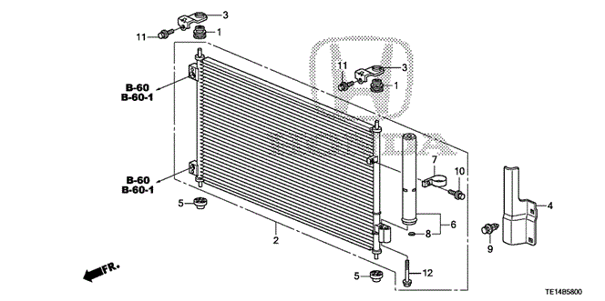 BODY / AIR CONDITIONING/A/C CONDENSER for 2012 Honda ACCORD COUPE #1