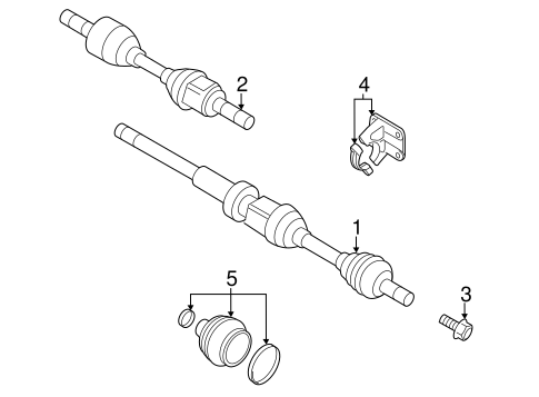 Drive Axles for 2013 Volvo S60 #0