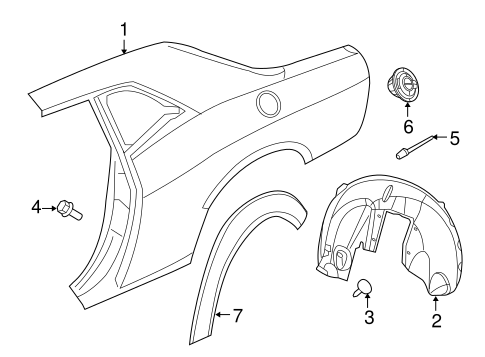 Body/Quarter Panel & Components for 2014 Dodge Challenger - Genuine OEM Parts #1