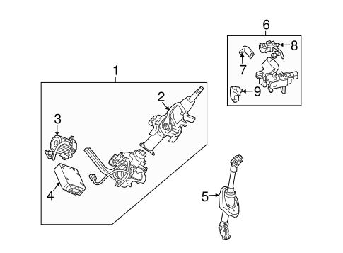 Vue STEERING COLUMN ASSEMBLY