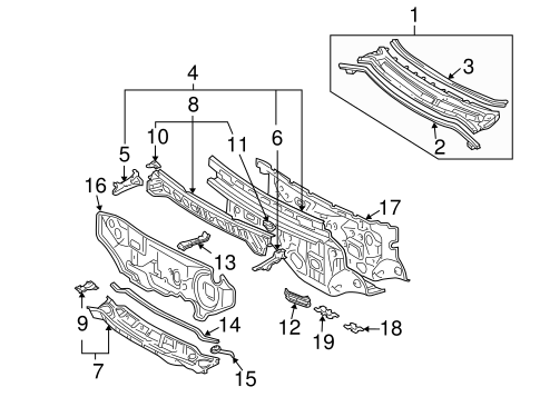 BODY/COWL for 2006 Toyota Sienna #1