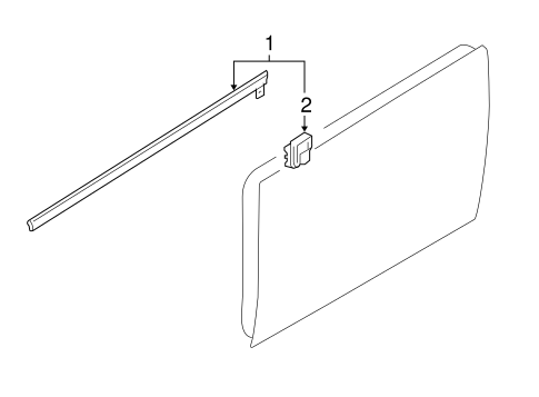 9-2X EXTERIOR TRIM - FRONT DOOR