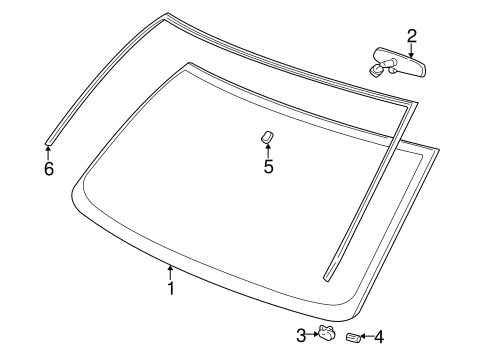 Glass - Windshield for 1997 Chevrolet P30 #0
