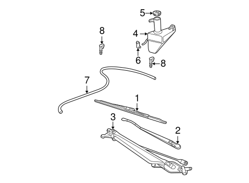 Body/Wiper & Washer Components for 2002 Ford F-350 Super Duty #1