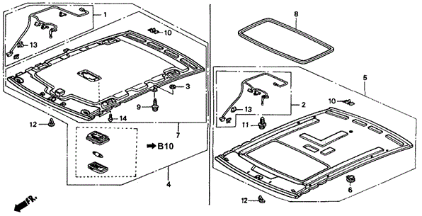 INTERIOR / BUMPER/HEADLINER TRIM for 1991 Honda ACCORD COUPE #1