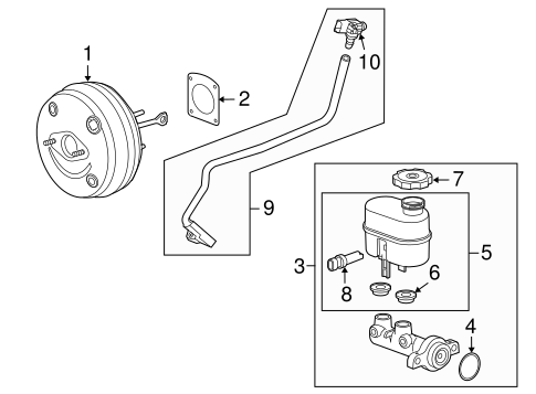 Vacuum Booster for 2018 GMC Sierra 1500 #0