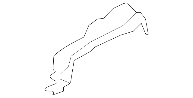 BK3Z-61101C37-A CENTER PILLAR SEAL, LEFT