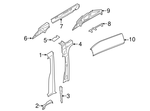 Body/Center Pillar for 2015 Ford Transit-350 HD #1