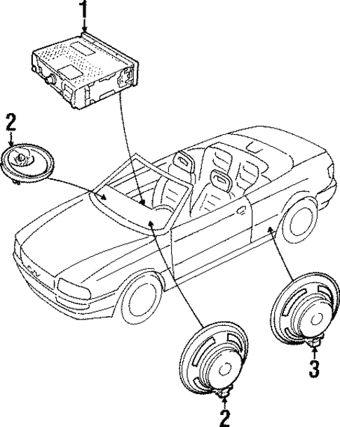 Sound System for 1994 Audi Cabriolet #0