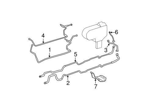 HVAC/REAR AC LINES for 2002 Toyota Sienna #1