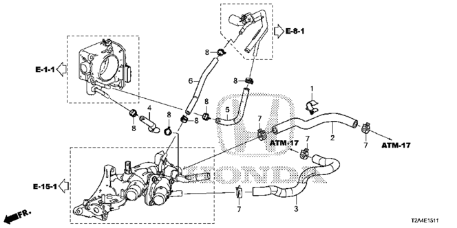 ENGINE/WATER HOSE (V6) for 2013 Honda ACCORD SEDAN #1