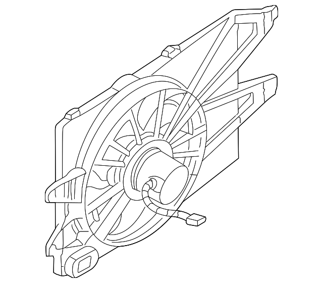 3S4Z8C607DD Деталь FAN ASSY