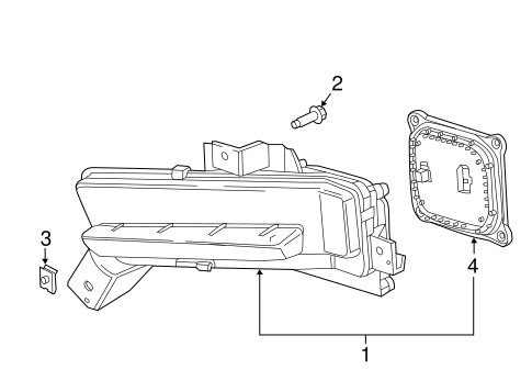 Daytime Running Lamp Components for 2018 Chevrolet Camaro #0