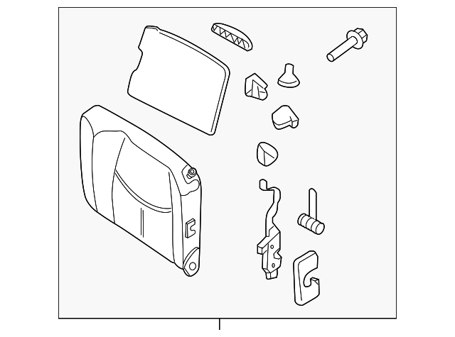 997-522-011-07-3S8 Деталь SEAT BACK ASSY, LEFT