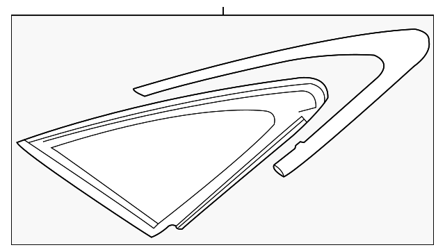 C2D47168 Деталь QUARTER GLASS, LEFT