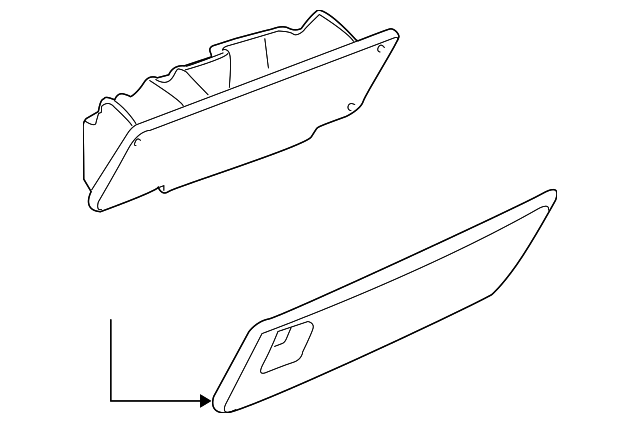15707422 Деталь GLOVE BOX ASSY