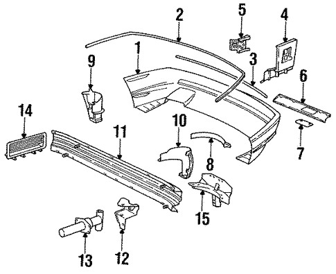 Bumper & Components - Rear for 1994 BMW 850Ci #0