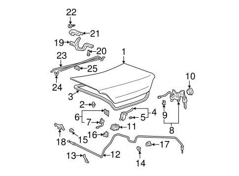BODY/TRUNK for 2003 Toyota Solara #1