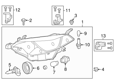 ELECTRICAL/BULBS - CHASSIS for 2014 Toyota Corolla #1
