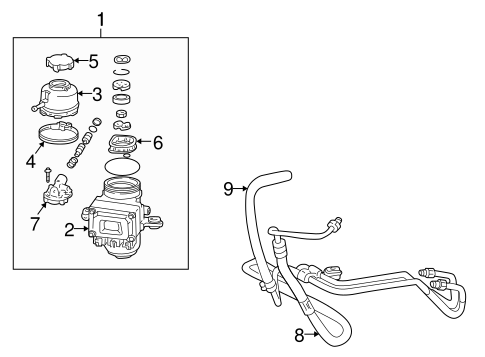 STEERING/PUMP & HOSES for 2000 Toyota MR2 Spyder #1