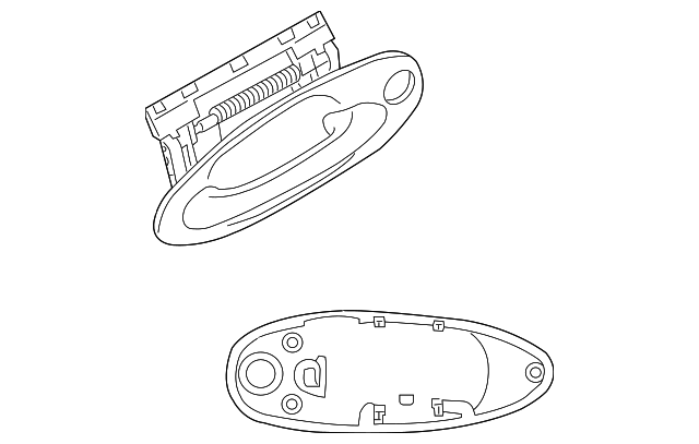12764083 Деталь HANDLE, OUTSIDE, LEFT