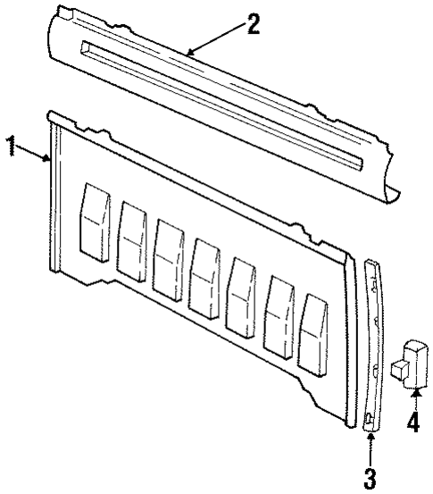 C2500 Pickup BACK PANEL