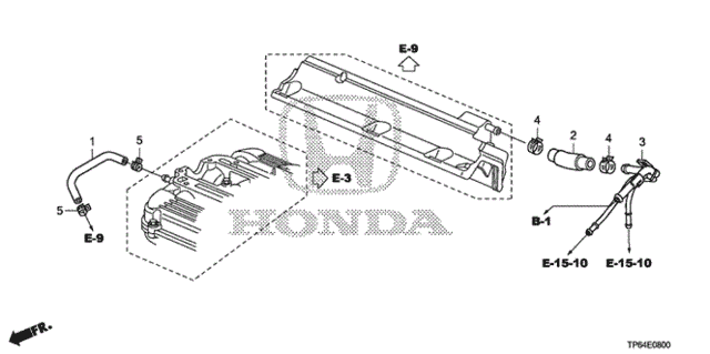 Breather Tube (V6) (1) for 2011 Honda Accord Crosstour #0